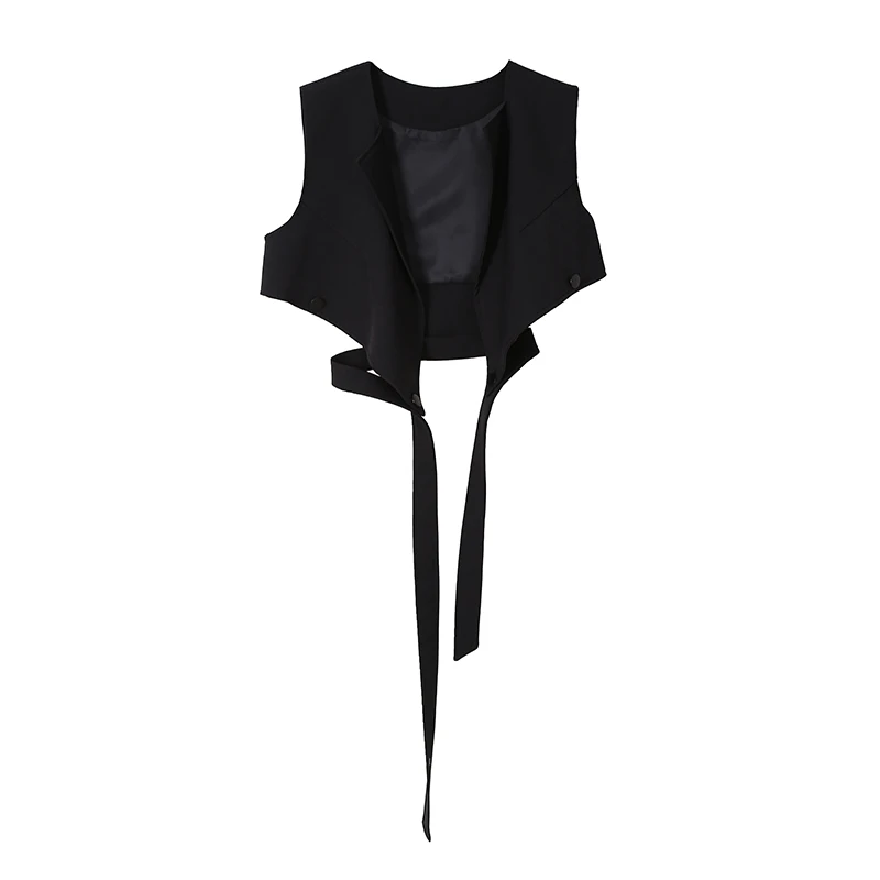 Vests Black 5412 Новинка, комплект из двух предметов с длинными рукавами, однотонная белая блузка, рубашка и жилет, корейские модные блузки, женская рубашка, сорочка, femme 5412 - Цвет: Vests Black 5412