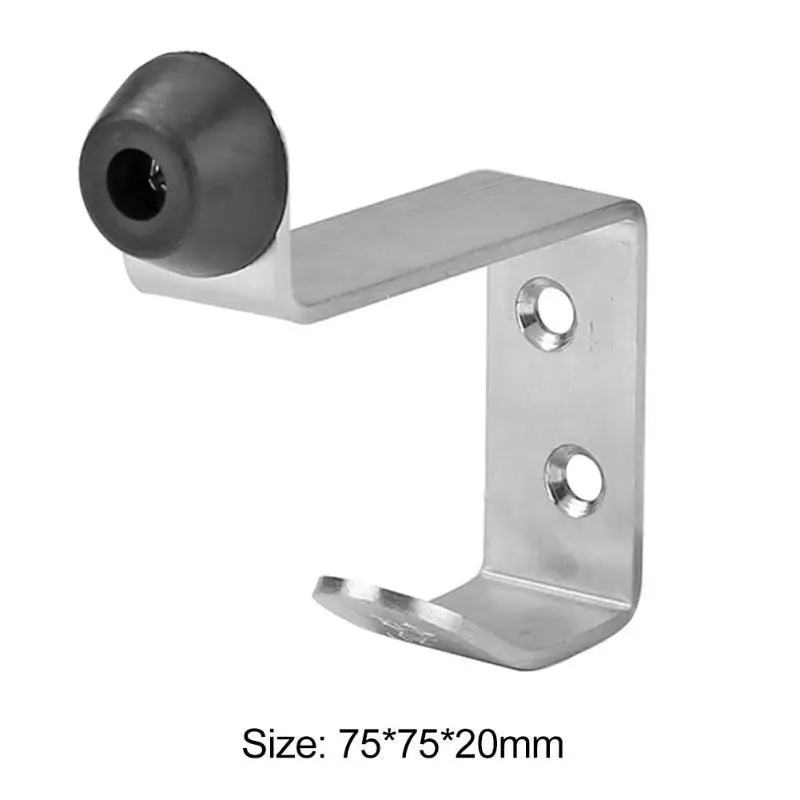 Home Kitchen Wall Door Stainless Steel Holder Hook Hanger Hooks Coat Organizer Lightweight Durable for Wooden and Glass Doors