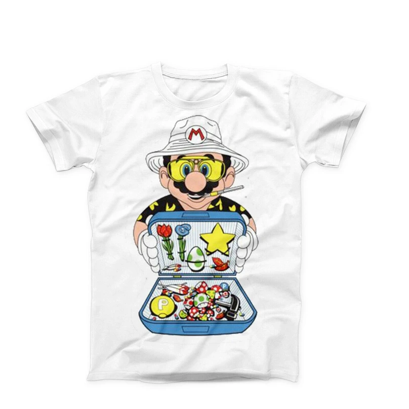 

Super Mario Fear And Loathing In Las Vegas Lsd Dmt Mushrooms Tee T Shirt High Quality Tee Shirt