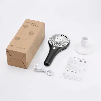 

Portable Mini Hand Rechargeable Battery Fan Operated USB Power Handheld Electric Table Folder Fan Air Cooler
