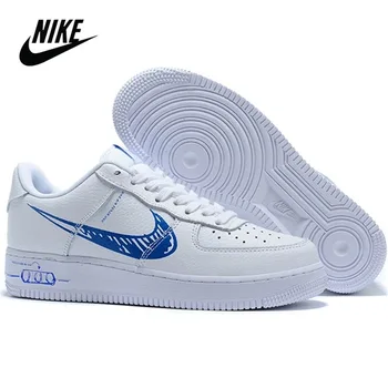 

NEW 2020 Original Nike Air Force 1 Low "Sketch" in Blue Style low-top men's and women's sneakers size 36-45 CW7581-101