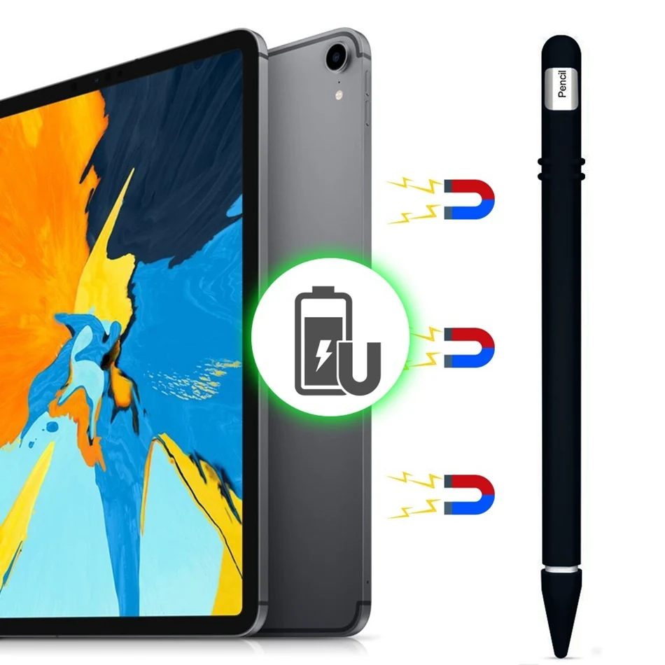 Чехол для Apple Pencil 2, противоскользящий силиконовый чехол для Apple Pencil 2-го поколения, защитный чехол с защитой от прокрутки