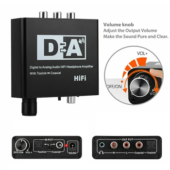 

Digital Optical Coaxial to Analog Audio Converter Digital Coaxial Conversion Simulation VDX99