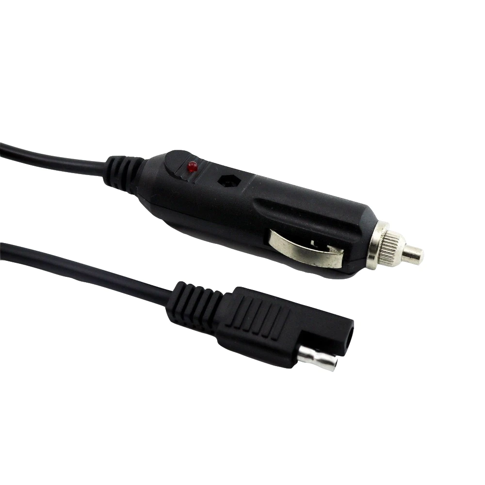 10pcs SAE to Car Cigarette Lighter Socket Male Battery Power Charger