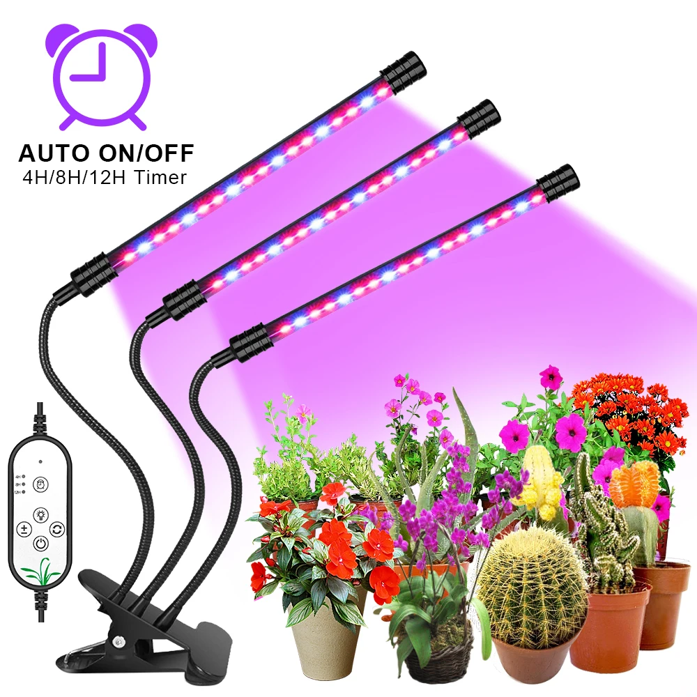 

LED Grow Light USB Full Spectrum Lamp With Control Plants Light 27W Phytolamps For Indoor Vegetable Flowers Grow Box Tent Seeds