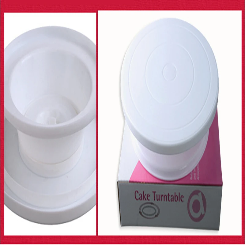  Baking Tool DIY Cake Turntable Plastic Cake Plate Rotating Table Stand Base Turn Around Cake Decora