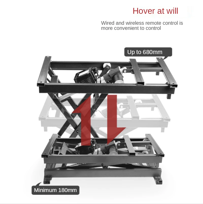Multifunctional Folding Table Lifting Frame, Wired Remote Control Coffee Table Lifter, Intelligent Electric Lifter