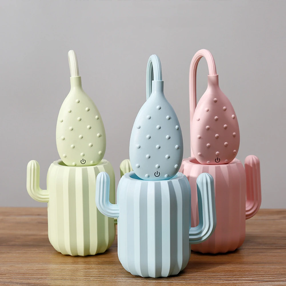 Многофункциональный держатель для ручки С КАКТУСОМ, светодиодный складной настольный светильник, 1200 мАч, зарядка через usb, сенсорный выключатель, настольные лампы, Настольный Органайзер