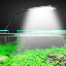 Супер тонкие светодиодные аквариумные лампочки клип-на светодиодный освещение для выращивания растений 5 Вт водные лампы для пресной воды Водонепроницаемая лампа для аквариумов