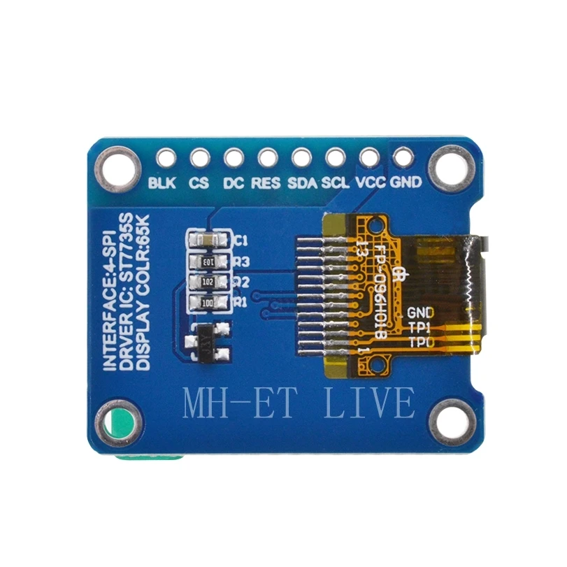 TZT TFT дисплей 0,96/1,3 дюймов ips 7P SPI HD 65K полноцветный ЖК-модуль ST7735 Привод IC 80*160(не OLED) для Arduino