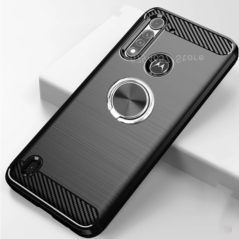 Чехол с кольцом на палец для Motorola G8 Power Lite чехол Moto E6S E6 Plus One Version Macro Action Play|Бамперы|