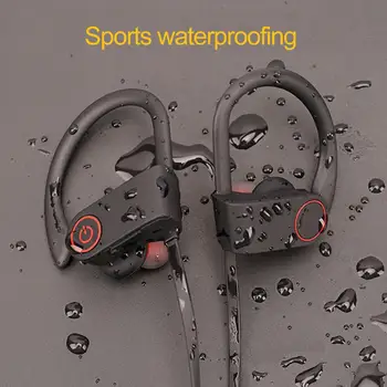 

U8 Portable In-Ear Bluetooth4.1 Bass Wireless Music Earphones Earhook Sports Dynamic Driver Waterproof Earpiece