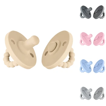 

Soft Baby Nipple Teether Infant Soother Pacifier Teething Toy Nursing Accessories Newborn Care Product