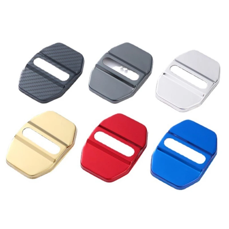 4pcs Car Door Lock Cover Sticker Buckle Compatible for Mini Cabrio/Countryman/Coopers/Clubman/JCM Dodge-Ram Benz-E-Class | Автомобили и