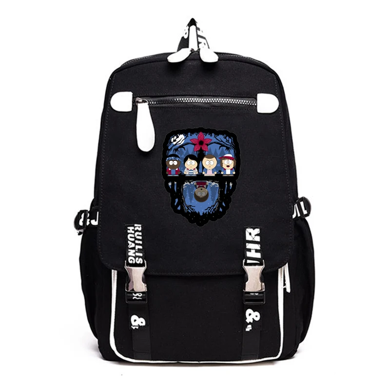 Черный Рюкзак Mochila Stranger Things, большой мужской рюкзак для ноутбука 3, школьные сумки для девочек-подростков, рюкзак аниме Sac A Dos Bookbag - Цвет: 15