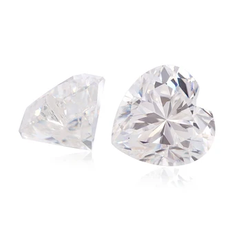 

Wholesales Price Birthday Gift Moissanite 0.4ct 4.5mm D Color Heart Cut Test Positive For Bracelet Earring Engagement ring