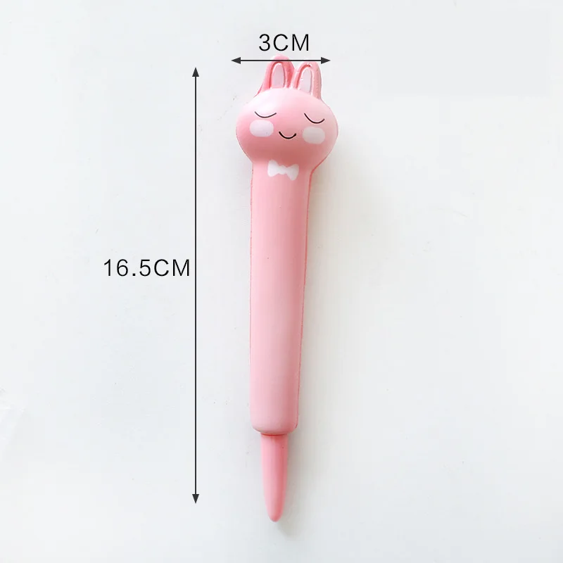 1X Soft Sponge Rabbit Paw Gel Pen Rollerball Pen School Office Supply Student Stationery