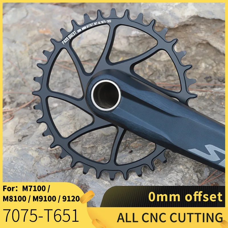 

NEW PASS QUEST 0 offset 38/4042/44T mountain bike narrow bicycle sprocket for Deore XT M7100 M8100 M9100 SHIMANO 12S BOOST crank