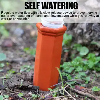 

New 6 Pcs Ceramic Plant Waterer Self Watering Terracotta Spike Self Watering Spikes Automatically for Vacation Indoor Outdoor