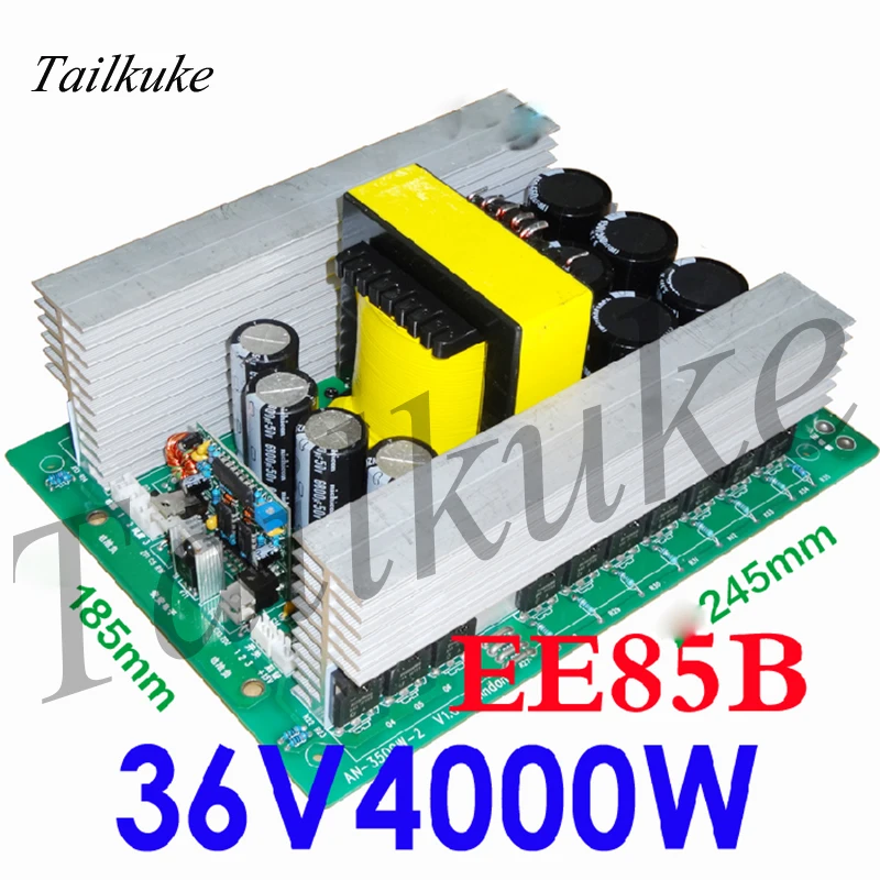 36V-Inverter-Module-EE85-Core-High-Frequency-Copper-Strip-Transformer-High-Power-Inverter-Booster-Plate-Square