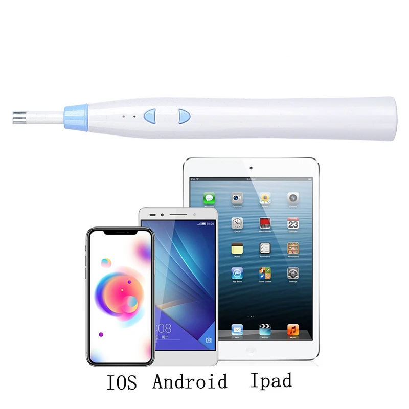WiFi Otoscope 1.0MP Wireless Ear Endoscope with 6 LED Ear Endoscope