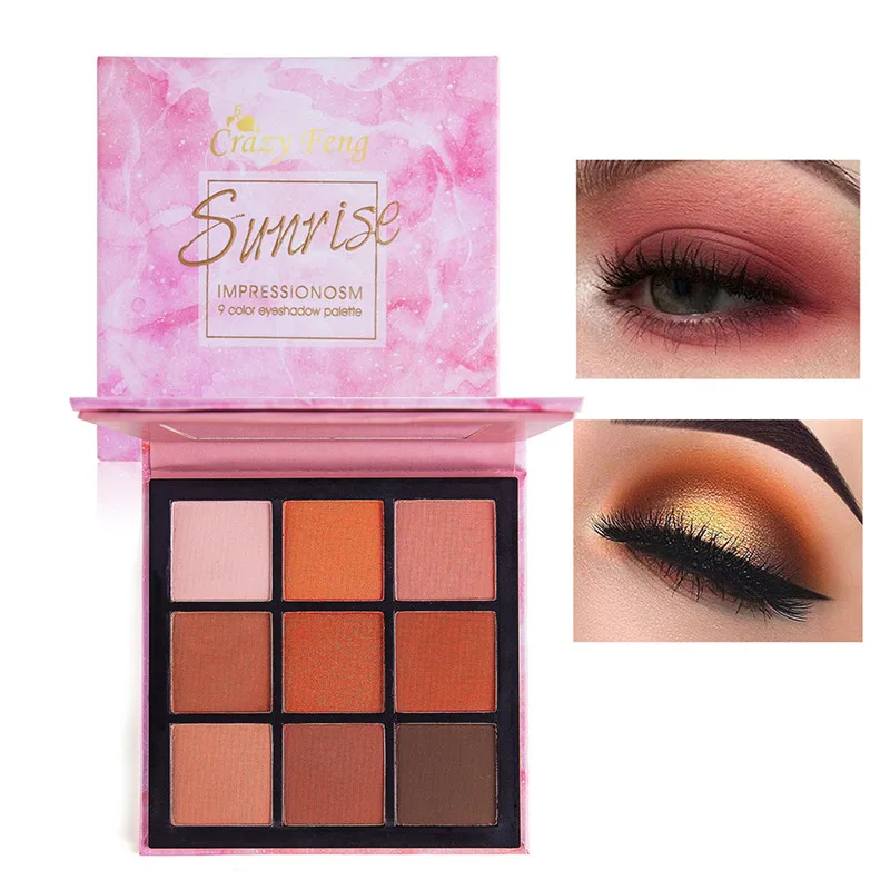 

9 Color Matte Eyeshadow Palette Women Waterproof And Sweatproof Not Blooming Shimmer Eye Shadow Palette Beauty Makeup Tool