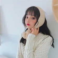 2 в 1 шарф ушные вкладыши Зима Осень теплые плюшевые наушники милые INS модные наушники термоскан зимние аксессуары