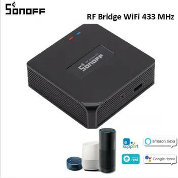 

New Sonoff RF Bridge WiFi 433MHz DIY Timer Smart Remote Controller Home Switch Easy Installation