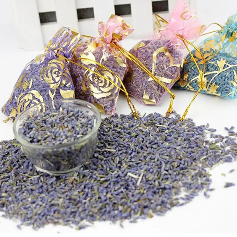 Natural Lavender Bud Dry Flower Sachet Bag Car Room Fragrance Refresh