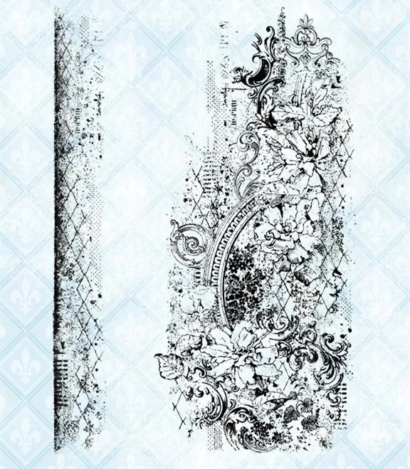 Background stamp Clear Stamp Scrapbooking Transparent Silicone Rubber DIY Photo Album Decor 095