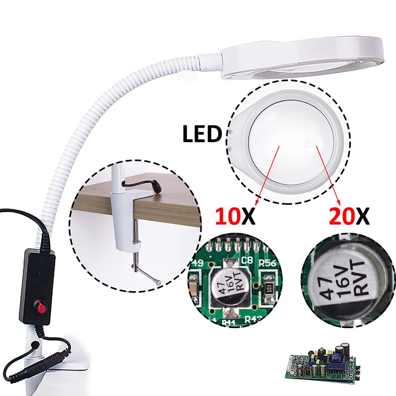 magnifying glasses with led light glasses magnifier with illumination lamp magnifying glass led magnification magnifier glasses