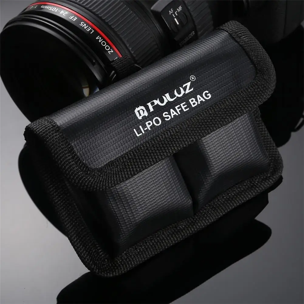 2020 Lithium Battery Explosion-Proof Pouch Safety Protection Storage Bags with Carabiner for Camera Battery 2