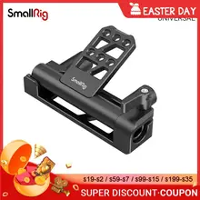 Smallrig dobradiça dupla da bateria da haste de 15mm com 1/4-20 furos rosqueados ângulo leve & portátil-ajustável-2802