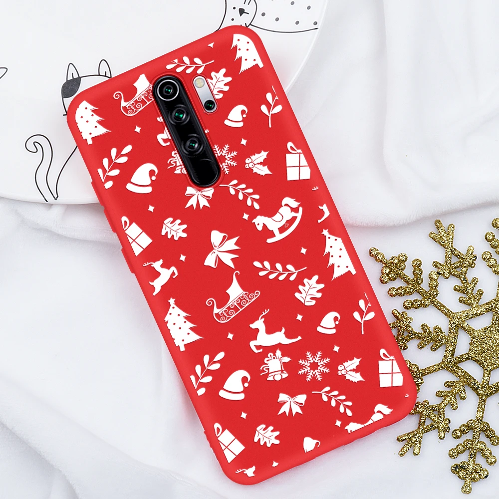 Чехол для спортивной камеры Xiao mi Red mi Note 8 Pro мягкая термополиуретановая накладка на заднюю панель для Xiaomi mi 9 SE 9T Pro 8 Red mi Note 7 8 Pro 6 K20 чехол для телефона с рождественским рисунком