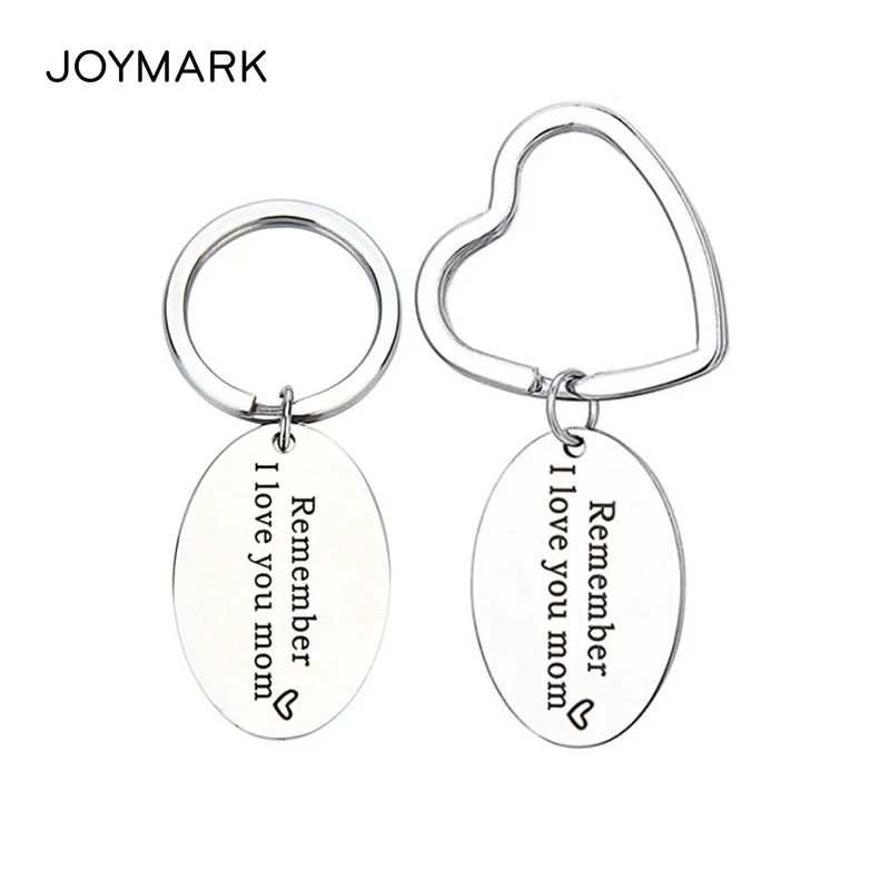 

I Love You Mom Stainless Steel Key Chain Metal Key Rings Mother's Day Present Gift GKC032
