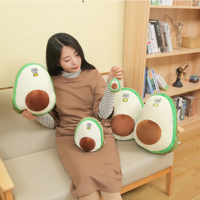 

Hot Selling Avocado Keychain Pendant Avocado Plush Doll Package Keychain Fruit Pillow a Generation of Fat