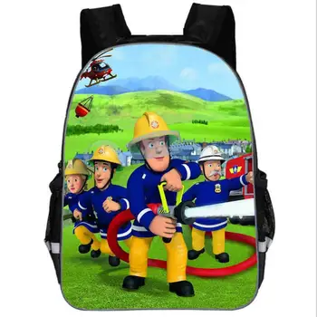 

Newest Cartoon Hero Fireman Sam Print School Bags for Kindergarten Boys Kids Baby Bag Small Backpacks Satchel Schoolbags Mochila