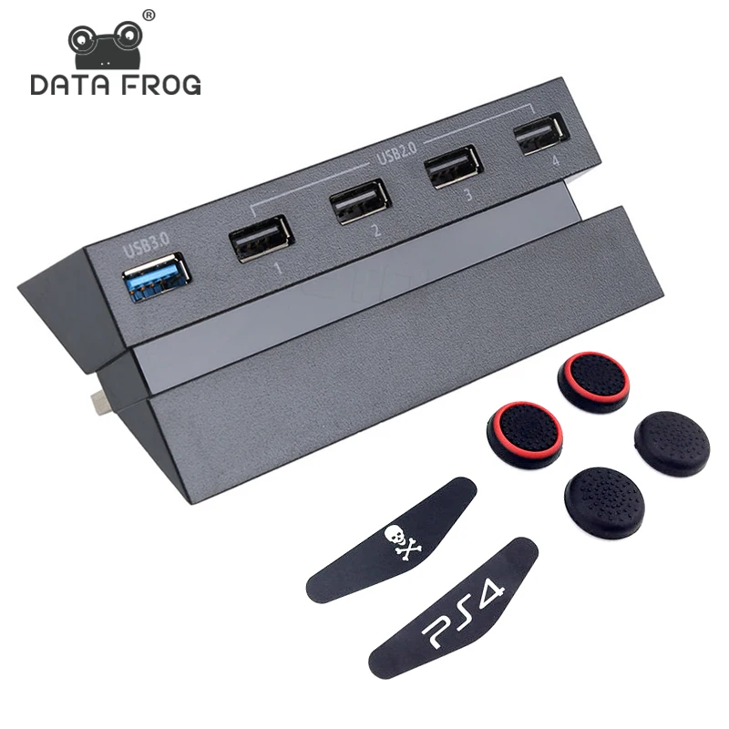 

New Hgih Quanlity Black 5 ports USB 3.0 2.0 Hub High Speed Adapter for Sony PS4 Playstation 4 accessories USB HUB