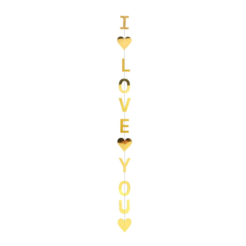 gold love Баннер «С Днем Рождения» для детей день рождения Декор любовь гирлянда из букв Свадебная вечеринка гирлянда поставки висячие украшения для дома - Цвет: gold love