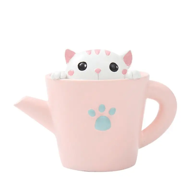 Cat Контейнер для цветочных горшков с изображением животных из мультфильмов - Цвет: Cat