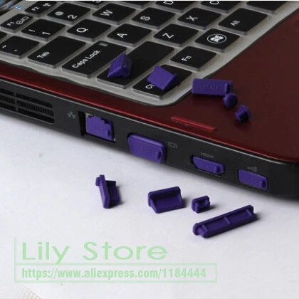 Для lenovo toshiba MSI HP asus dell acer цветные силиконовые порты Пылезащитная заглушка для ПК