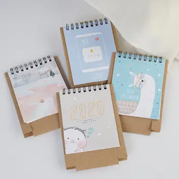

2020 New Year Kawaii Cartoon Table Calendar Mini Table Planner Agenda Organizer Book Desk Calendar Calendar 2020 N0E6