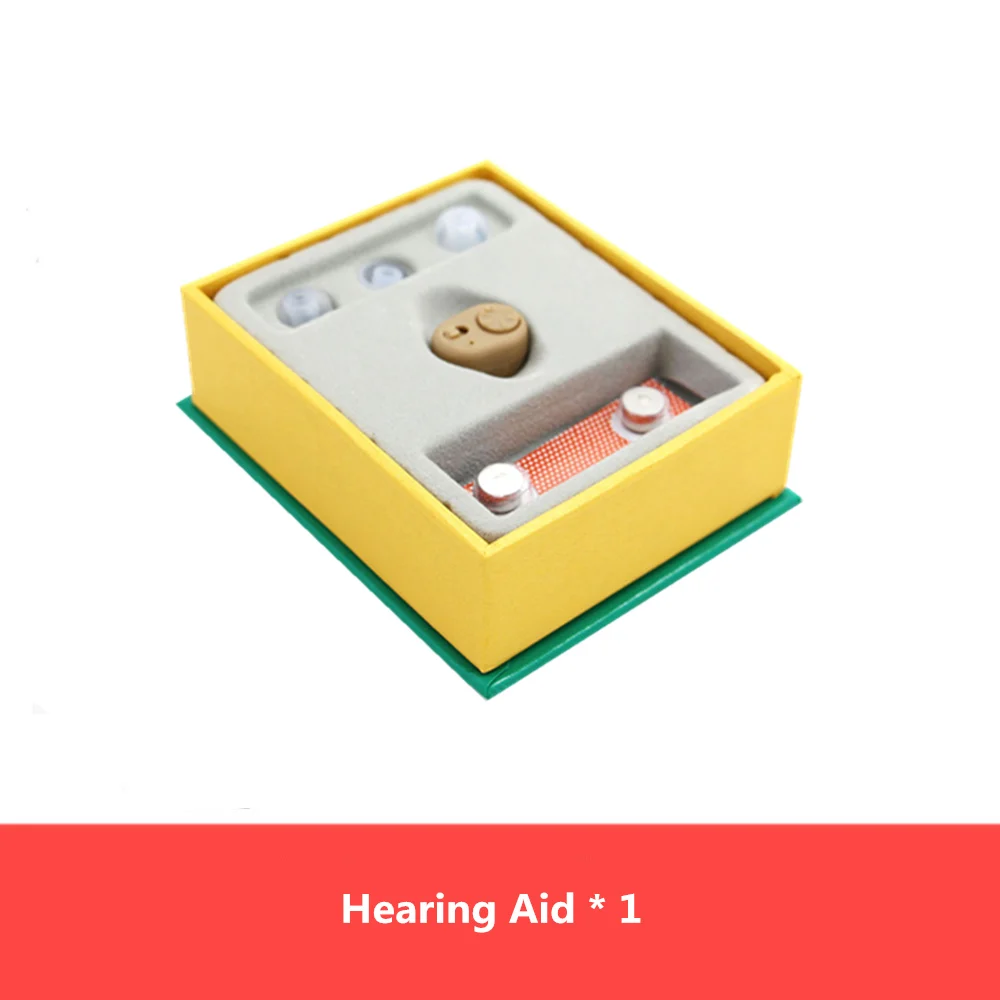 Слуховые аппараты для пожилых глухих голосовой усилитель звука Здоровье ушной уход инструменты мини невидимый слуховой аппарат с затычками для ушей батарея - Цвет: As Picture Shows
