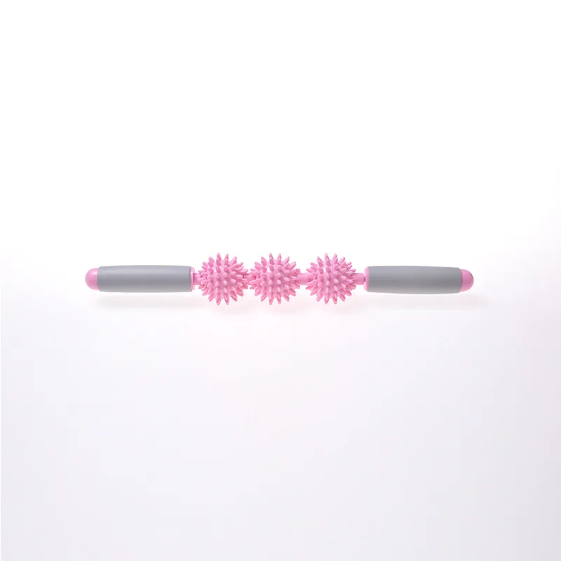 Three Balls Five Balls Optional Hedgehog Ball Muscle Massager Relaxing Fascia Stick Sports Roller Yoga Stick