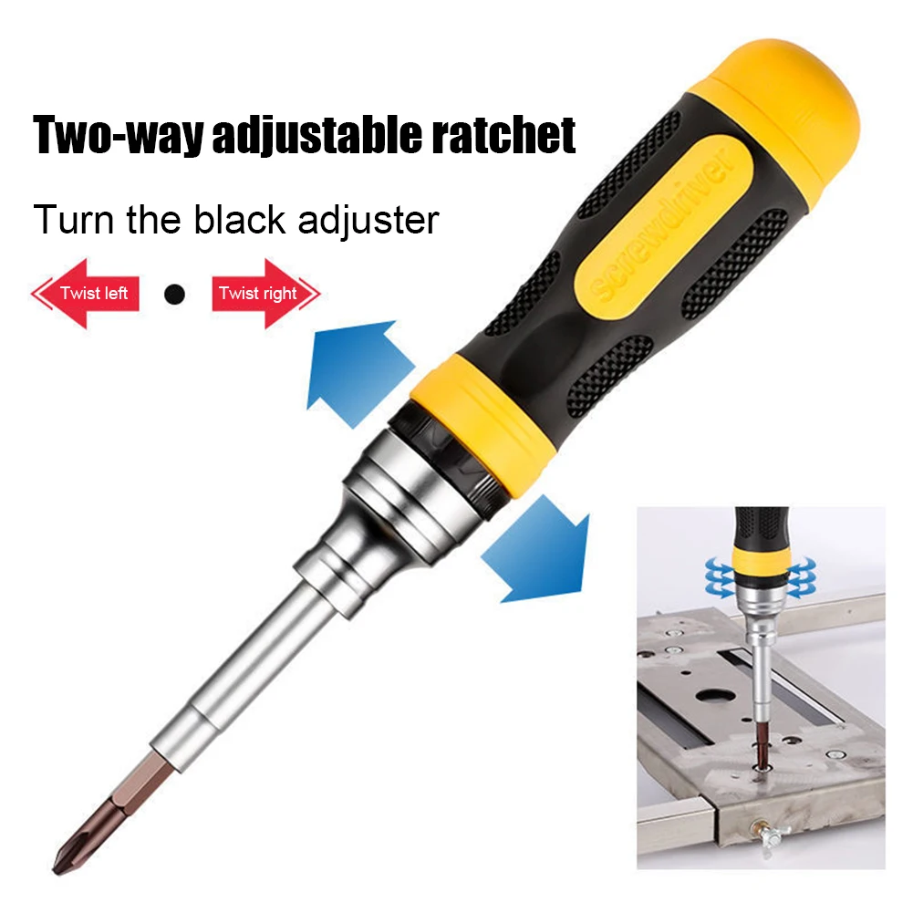 19 in 1 Two-Way Ratchet Screwdriver Anti Slip Handle Multi-Purpose Screw Driver Detachable For Toy Fan Repairing | Инструменты