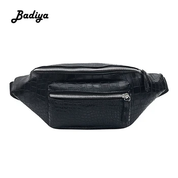 

Trendy Fashion Men Chest Pack PU Leather Crocodile Pattern Waist Pack Phone Coin Card Purse Crossbody Bag Male Shoulder Bag