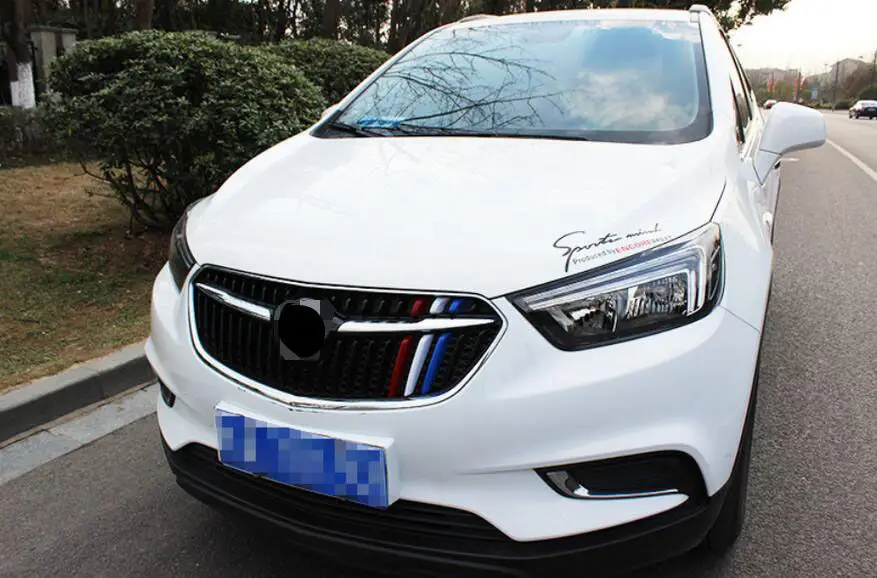 3 цвета решетка отделка полоса решетка бар крышка зажимы ABS для Buick Encore