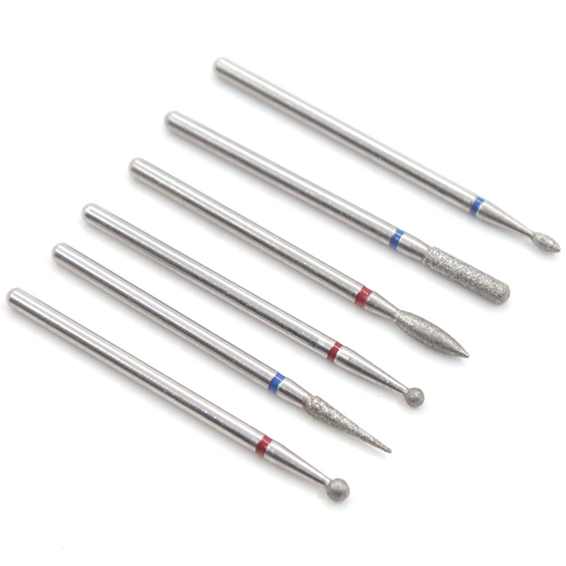 72 6PCS Diamond Cutters for Manicure Set Silicon Ceramic Stone Nail Drill Bits Set Milling Cutters for Pedicure Manicure Machine - Цвет: 72