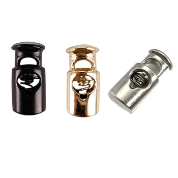 

20pc Metal Stopper Spring Toggle Buckle Rope Clamp Cord Lock Drawstring Stop End Button 4mm hole Coat Hoodies Shoelace NK356