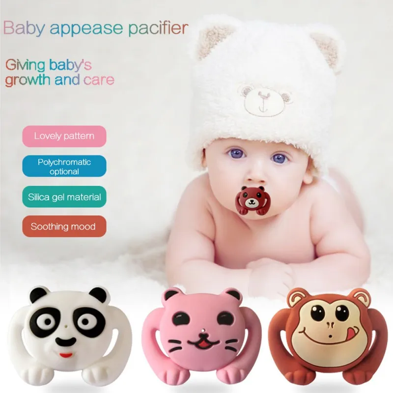 

New Silicone Funny Nipple Dummy Baby Soother Joke Prank Toddler Nipples Teether Baby Pacifier Christmas Gift